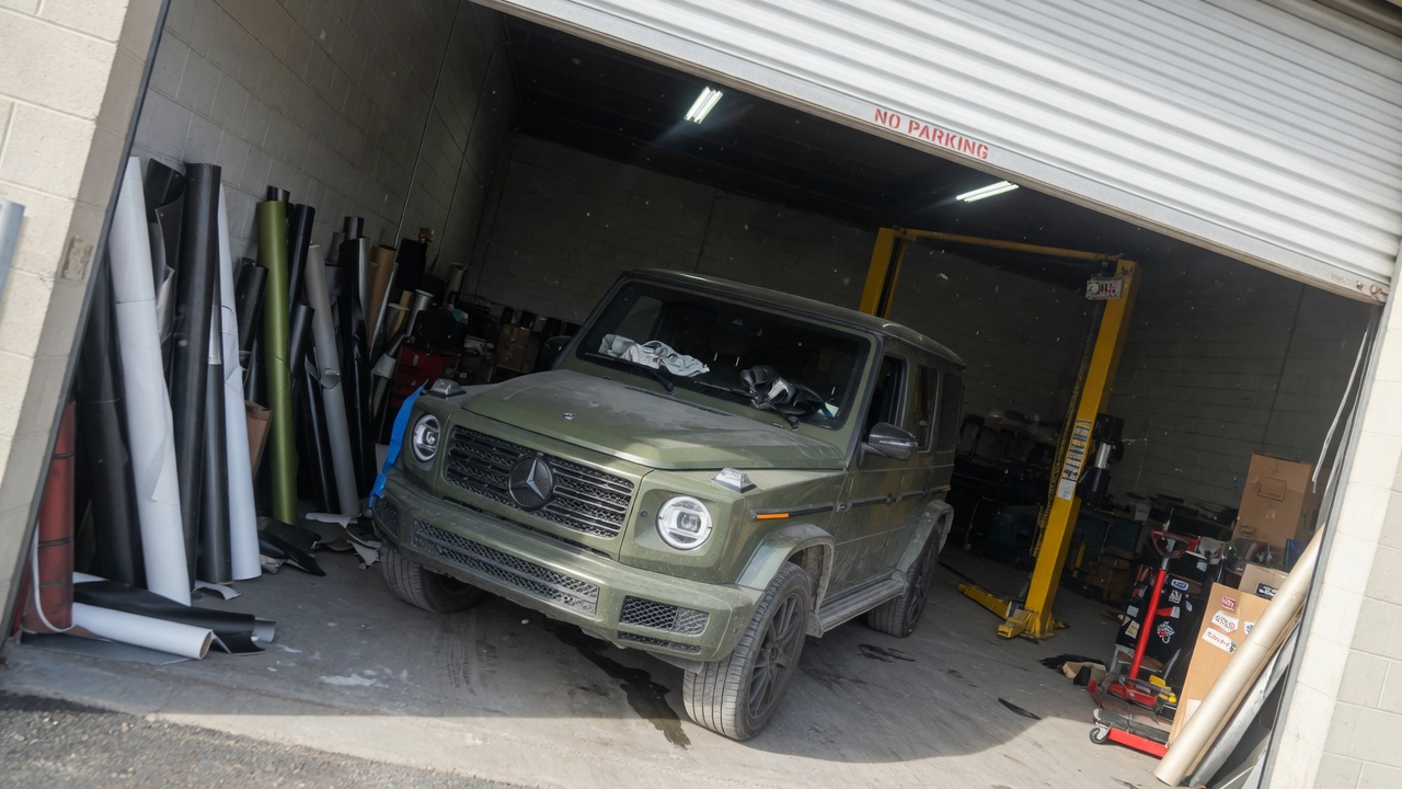 Wrapped Mercedes G-Wagon